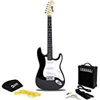RockJam Superkit Guitarra eléctrica de tamaño completo con amplificador de guitarra- Cuerdas- Correa- Bolsa y cable de…